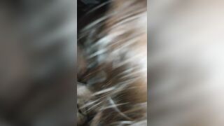 PAWG Sucking Off big black cock inside Vehicle and Swallowing Cum