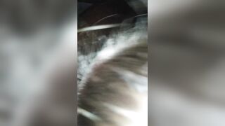 PAWG Sucking Off big black cock inside Vehicle and Swallowing Cum