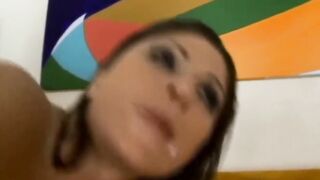 Gang Bang whore barely legal gets it rough