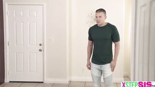 Attentive 18 yo stepsister Hyley Winters kept buggin her stepbrother