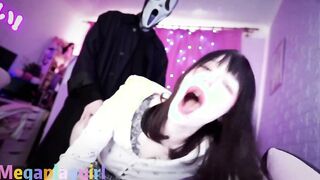 Ghostface pretends to be my BF while fucking me inside doggy
