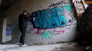 Страпон, римминг и камкисс русских студентов на заброшке