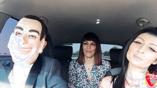 Ladymuffin And Tommy A Canaglia into macchina con Diana Zilli
