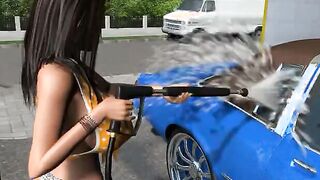 【MMD R-18 year old SEX DANCE】PERFECT BOOTY DARK HAIRED INTO GODDESS BIKINI AND JEANS MINI SKIRT 甘いお尻 [MMD]