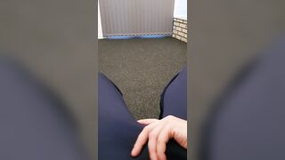 Step milf risky hand job into living room make step son cock strong near family