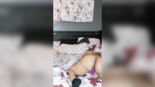 Fucking myself and licking my cum