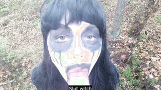 Happy Halloween. Whore witch caught up with me inside the forest and blown my cock