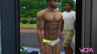 Young blonde married, gang bang with 6 guys triple interracial penetration