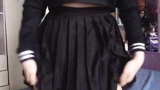 Rem is a sexsual student and loves to cum after class