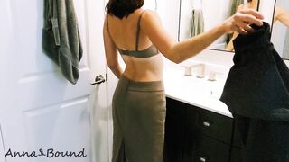 Anna Tied Takes Happy Ending Bath Tub