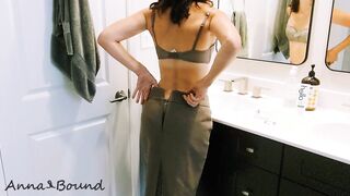 Anna Tied Takes Happy Ending Bath Tub
