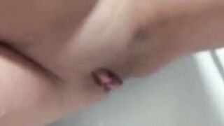 Russian school girl peeing inside the shower