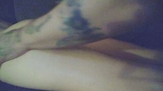 Tight little WAP struggles to take monster dick after grind and dildo play.