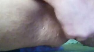 Gaping my leaking soak bimbo cunt and making it squirt