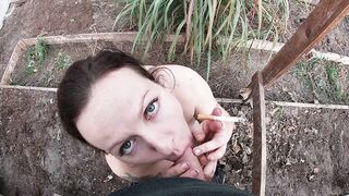 Smoke on the Cock / Cigarette Addict Sucking Off a Cock /