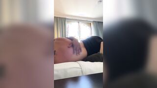 Cheating neighbors Bombshell cougar Ex-Wife has Sex while her Cop Hubby keeps calling on Cell Phone