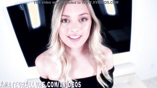 AMBER MOORE, BLONDE BEAUTY LOVES A ROUGH DICK