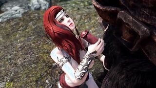Troll fucks a big tit Hottie | Long Penis Monster |