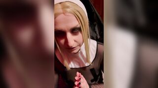 Babe Nun Gets Double Penetration