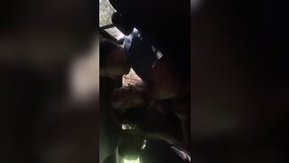 Bae hispanic Hottie inside backseat of truck