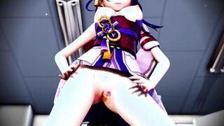mmd r18 Raiden Shogun's female pig bathroom dance 3d cartoon sexsual and charming