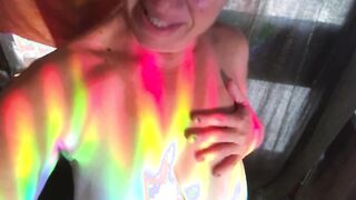 Feverish mom cunt felt hotter than ever, sexsual rainbow dance for you! 