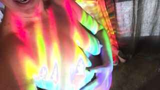 Feverish mom cunt felt hotter than ever, sexsual rainbow dance for you! 