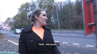 Outdoors Agent Alexxa Vice’s Long Boobs and Tight Leather Trousers