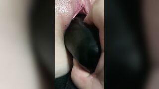 Milf banged! with eggplant!