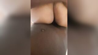 Light skin Black with A jiggly fat booty Taking backshots I cum into her