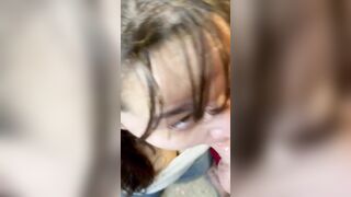 Mixed bimbos blows, throats cock…