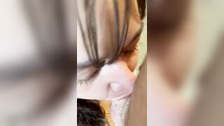 Mixed bimbos blows, throats cock…