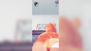 Pawg twerks into Care Bear Onesie on SnapChat