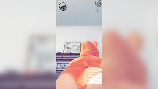 Pawg twerks into Care Bear Onesie on SnapChat