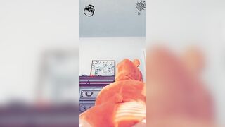 Pawg twerks into Care Bear Onesie on SnapChat