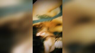 Blow job from MILF with huge boobies