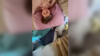 Making her squirt while she blows my dick