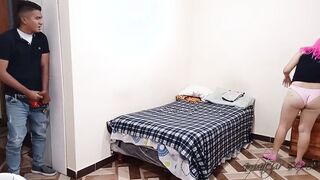 My ex red haired discovers me masturbating while I spy on
