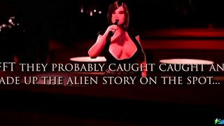 Alien Inseminated two Females into a Bar (3D Cartoon)