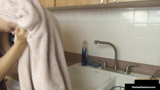 Long Boobed Ex-Wife Charlee Chase Sucks & Milks Husband While He