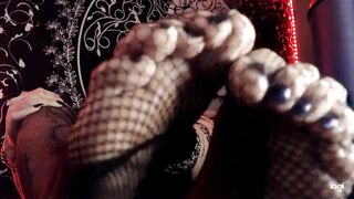 Toes Bondage ASMR too much for youtube Rubbing Sounds for