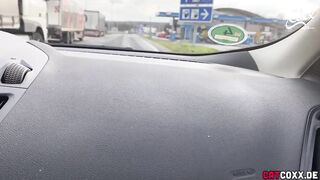 The highway mom! - Truck drivers fucked without a condom!