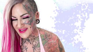 Evilyn Ink gets lubed up and ride the tremor