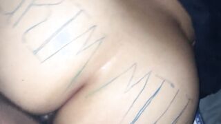Huge booty Hispanic Bbc massage