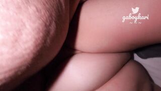Hispanic cougar fingering herself and ends with cumshot (Mutual Masturbation)