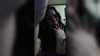 Toe suck feet job foot stretched