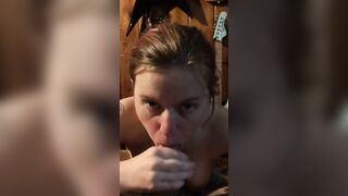 Milf sexy wifey head titty nailed