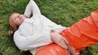 Sex and squirt on wifey's rainwear