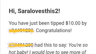 Thank you for the $10 tip on FanCentro baby. I'm so glad you love my bushy cunt. I love her