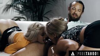 VIRGIN TABOO Hubby Tries To Replace His Ex-Wife With Filthy Blonde Doppelganger Kenzie Reeves